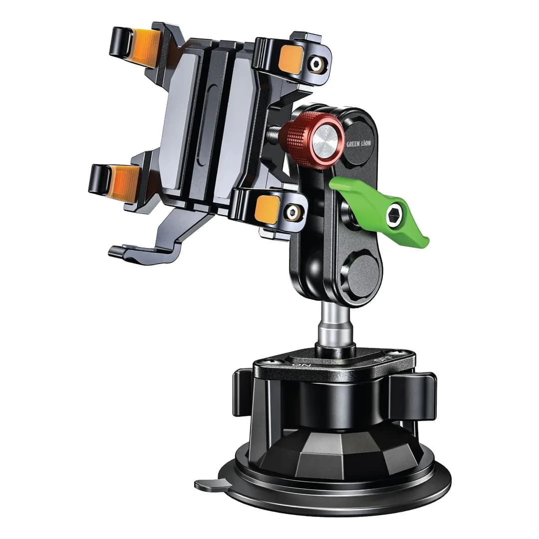 Green Lion Ultra Grip Holder with Strong Suction Cup - Black