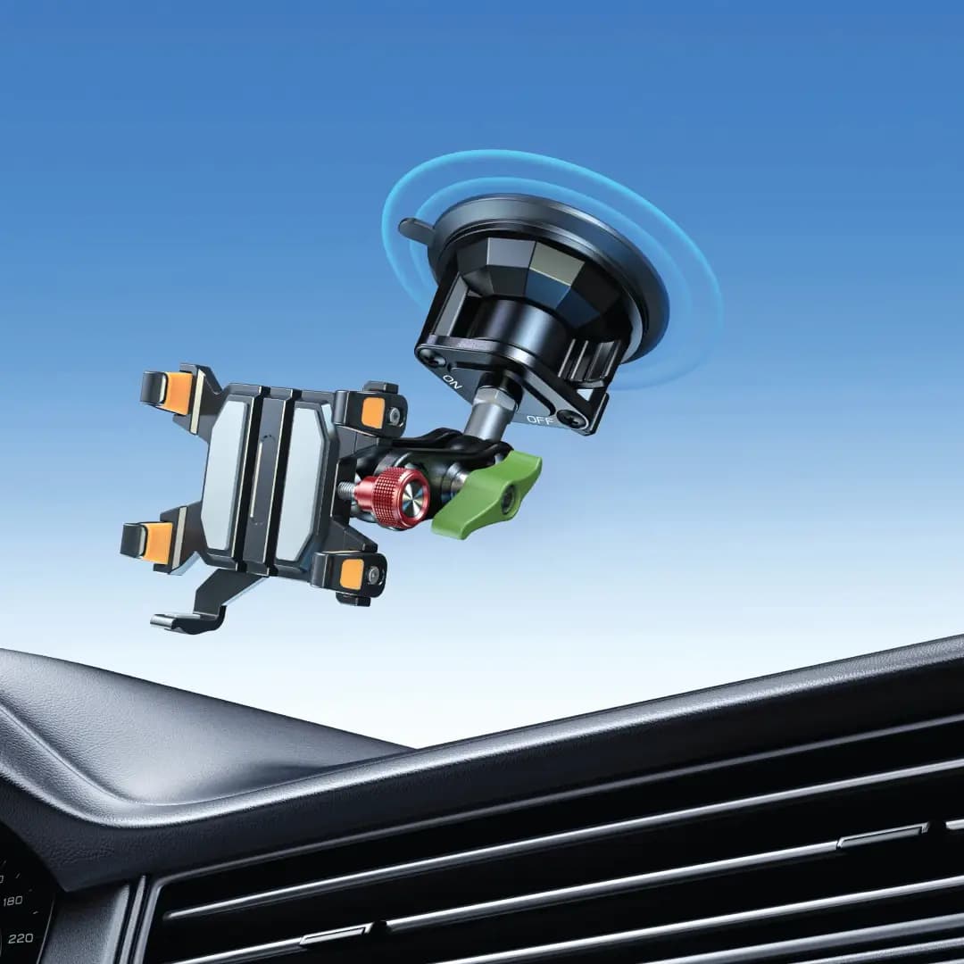 Green Lion Ultra Grip Holder with Strong Suction Cup - Black