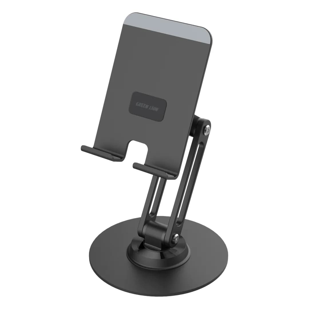 Green Lion Foldable Stand Phone & Tablet Holder - Black