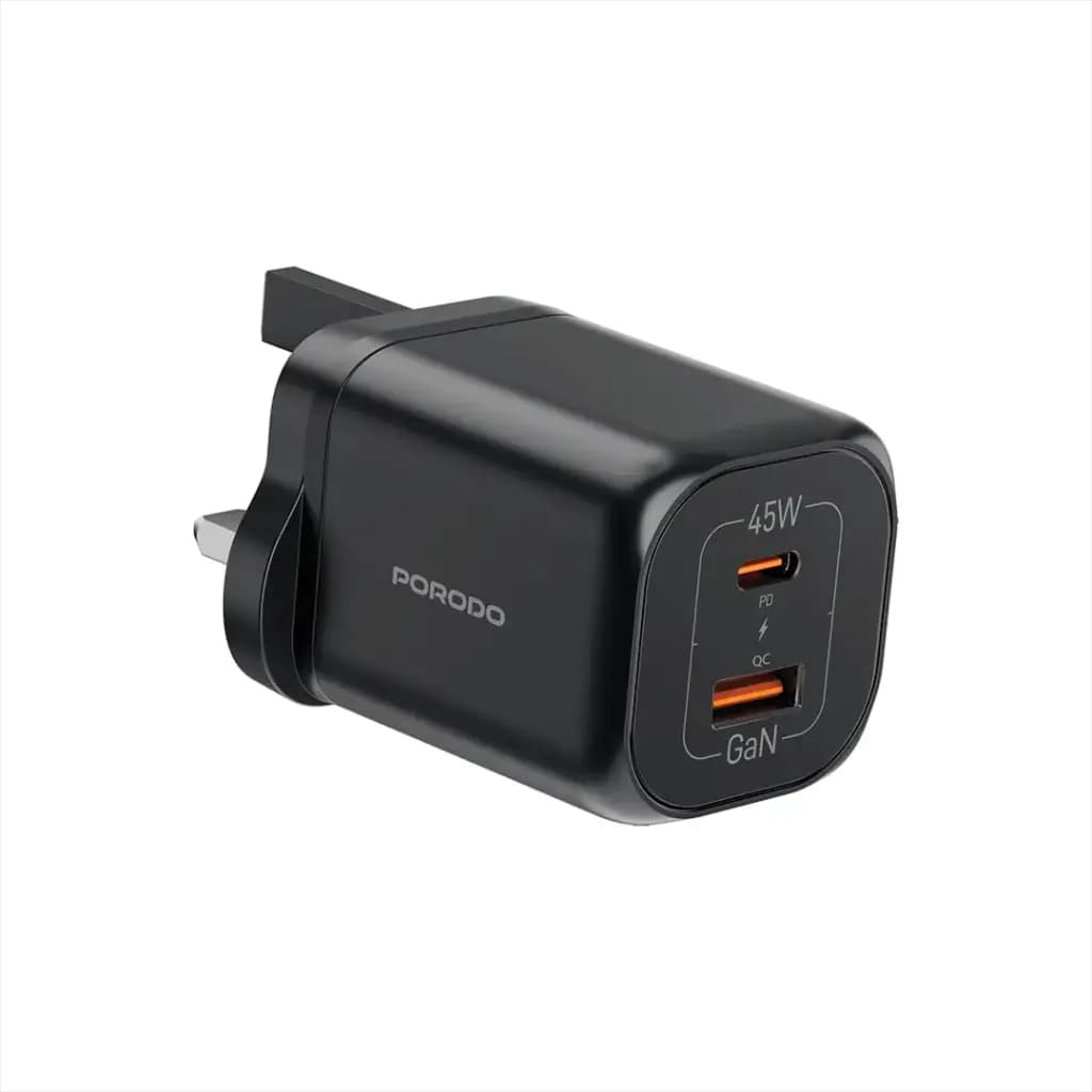 Porodo Dual-Port Quick Charger