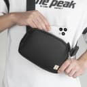 Black Leather Waist Bag 4