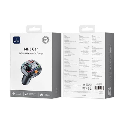Car Bluetooth FM Transmitter with Dual USB Ports