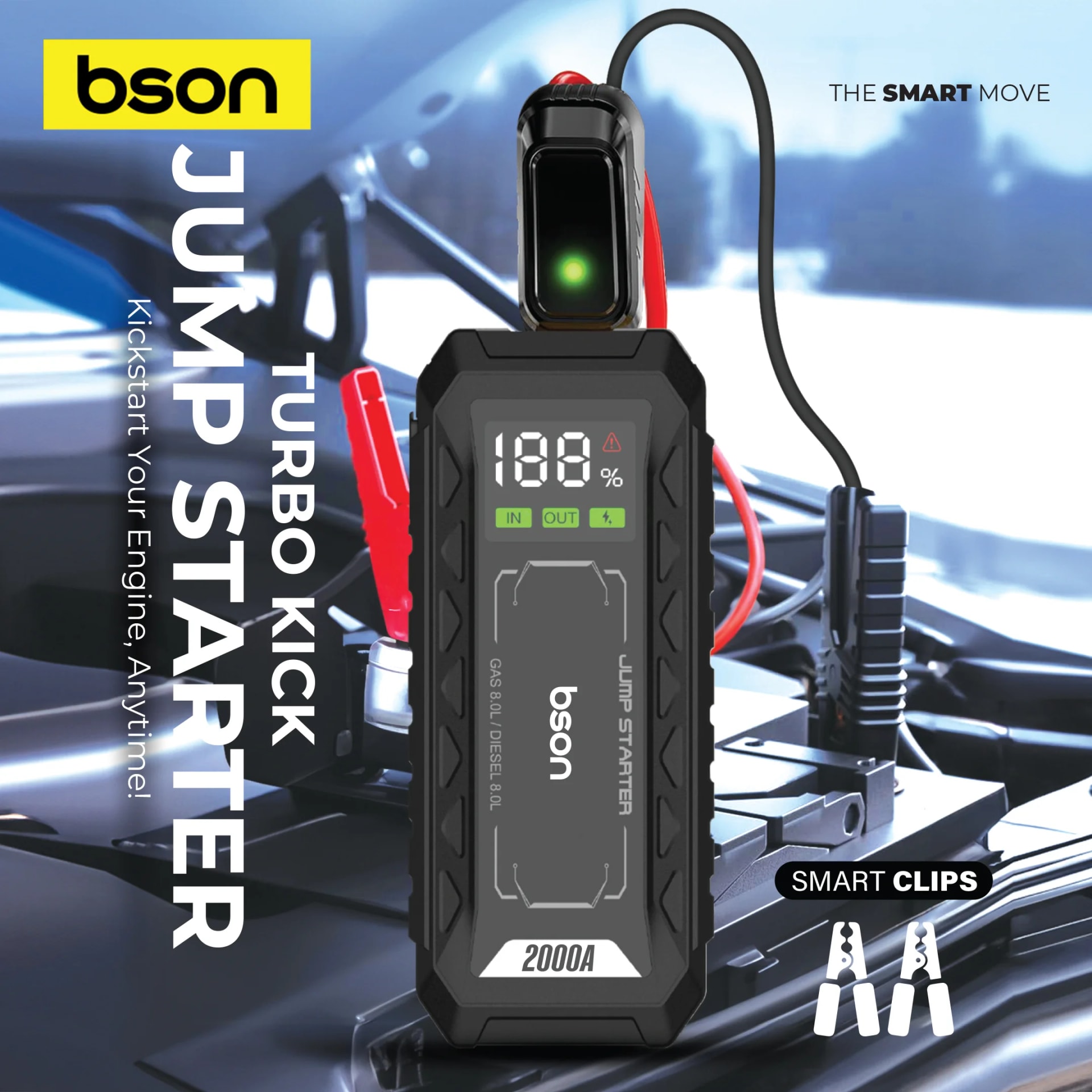 BSON Turbo Kick Jump Starter 16000mAh 2