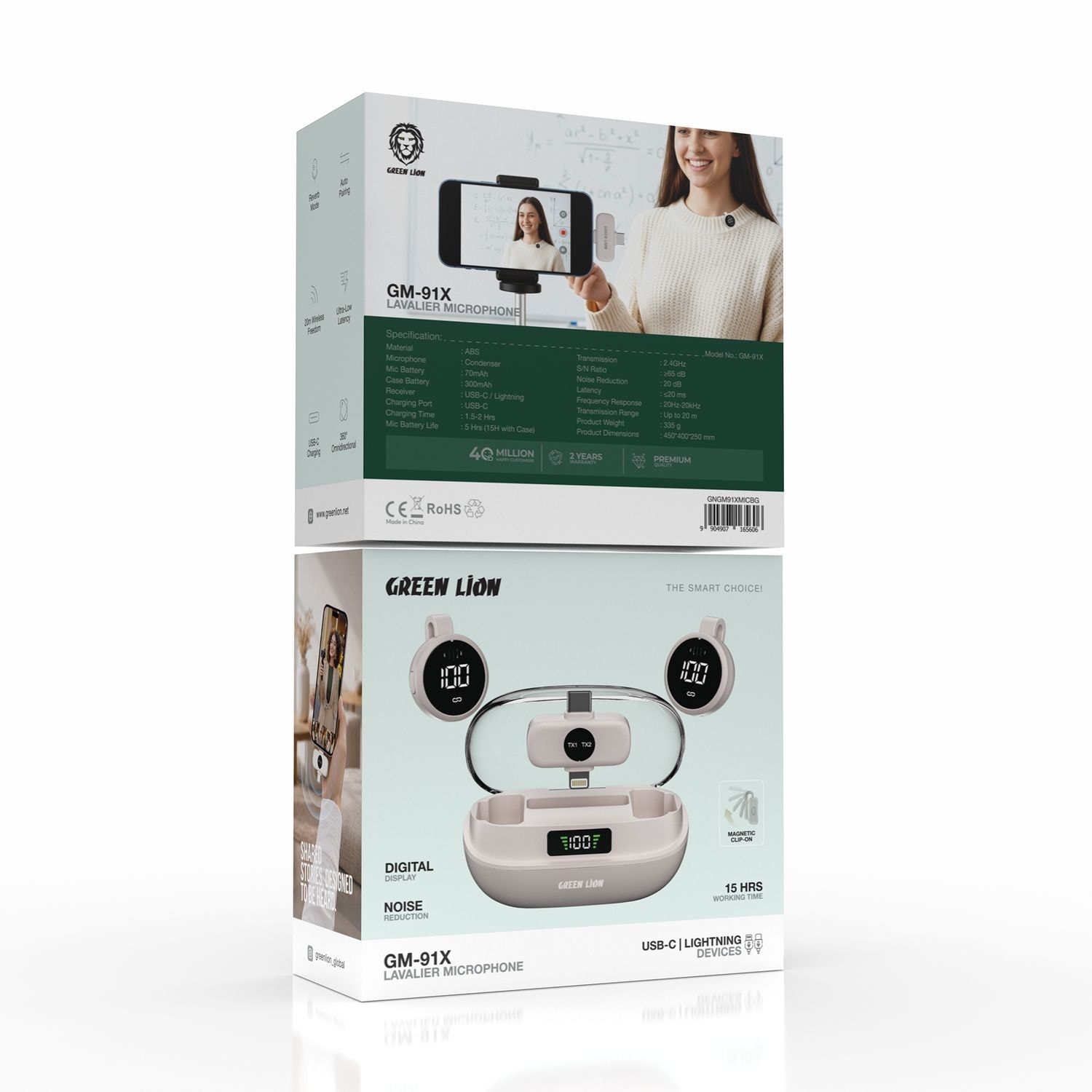 Green Lion Wireless Earbuds with Charging Case 2