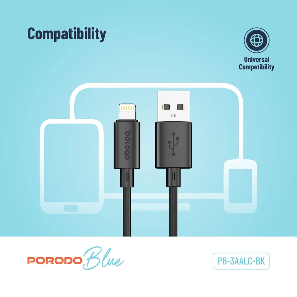 Porodo USB-C to Lightning Charging Cable 2