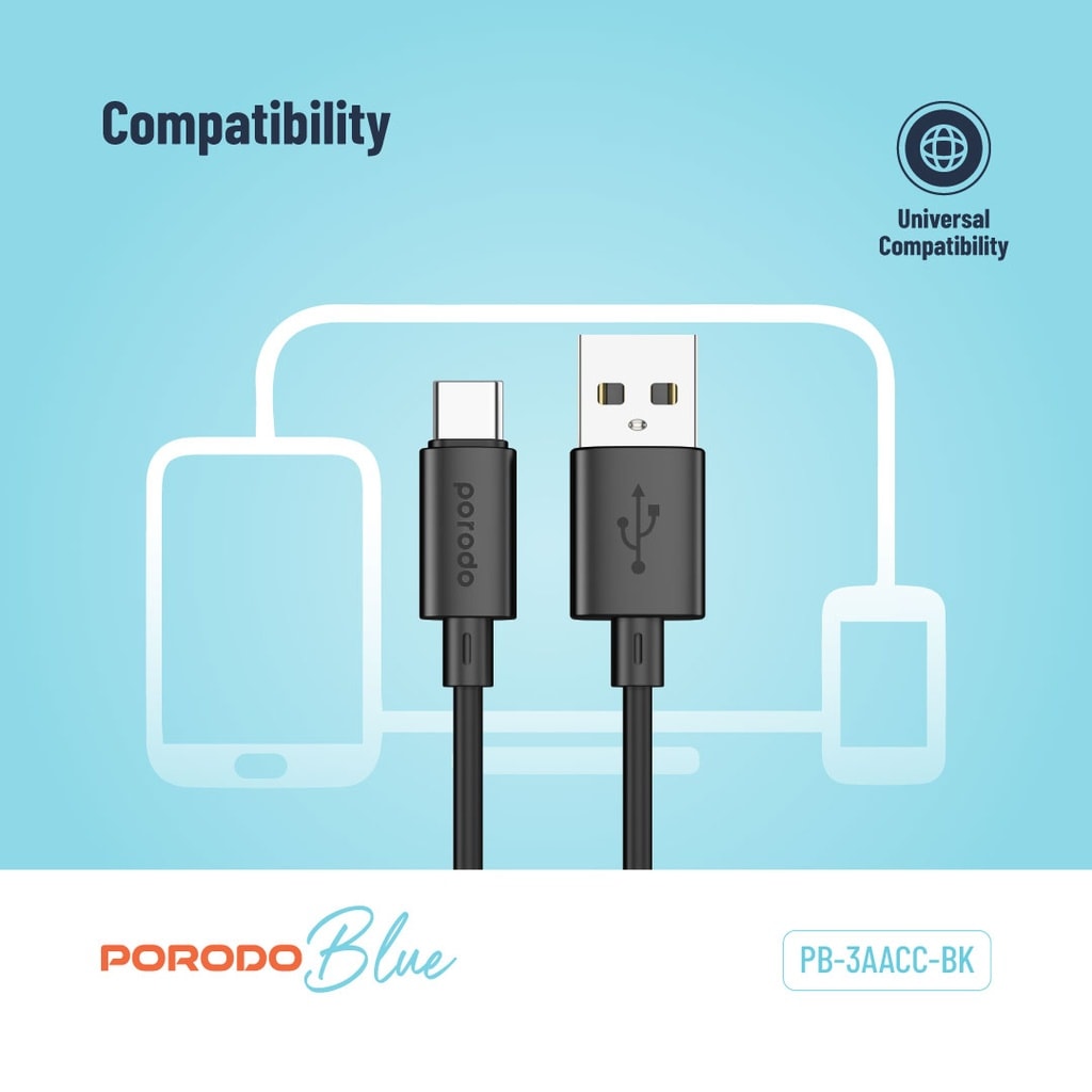 Porodo USB-A to USB-C Charging and Data Cable 5