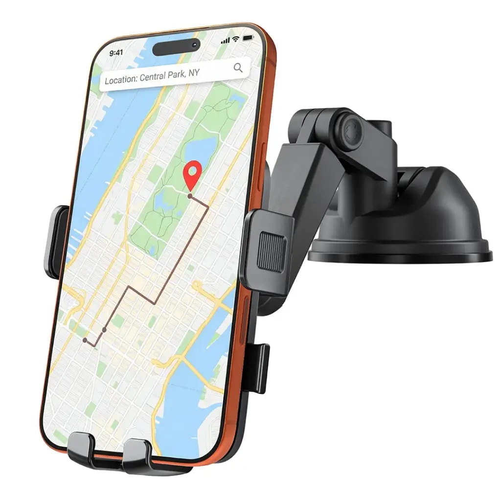 Porodo Blue Car Phone Holder with Suction Mount 2