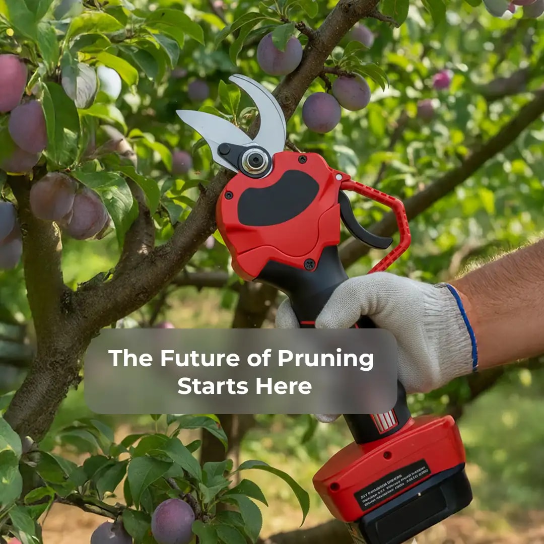 Electric Cordless Pruning Shears Kit with 2 Batteries 3