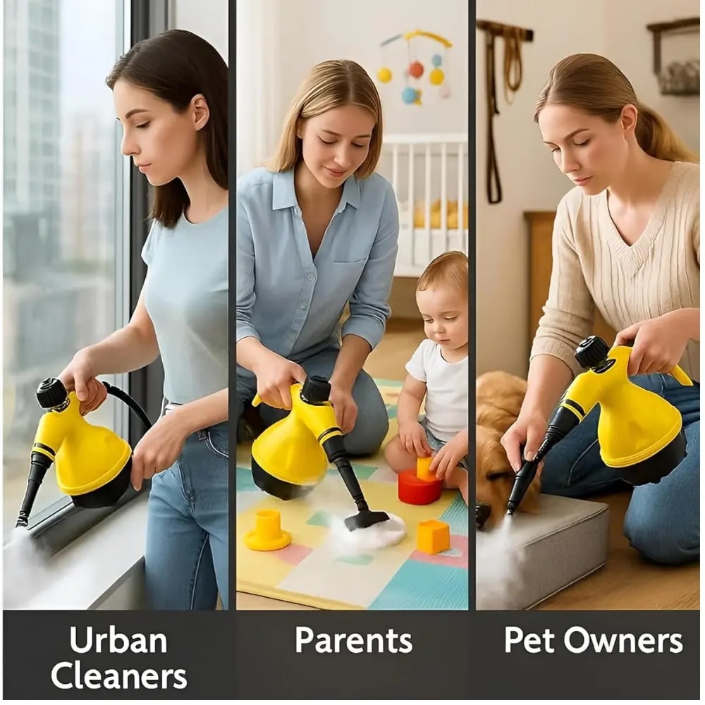 Handheld Multi-Purpose Steam Cleaner with Accessory Kit 3