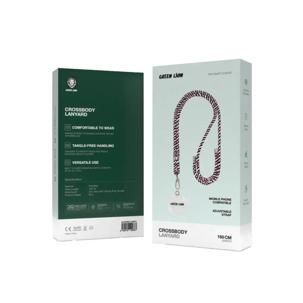 Green Lion Crossbody Lanyard 2