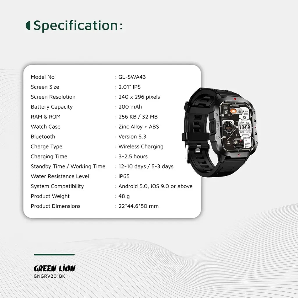 Green Lion Gravix Smart Watch 8