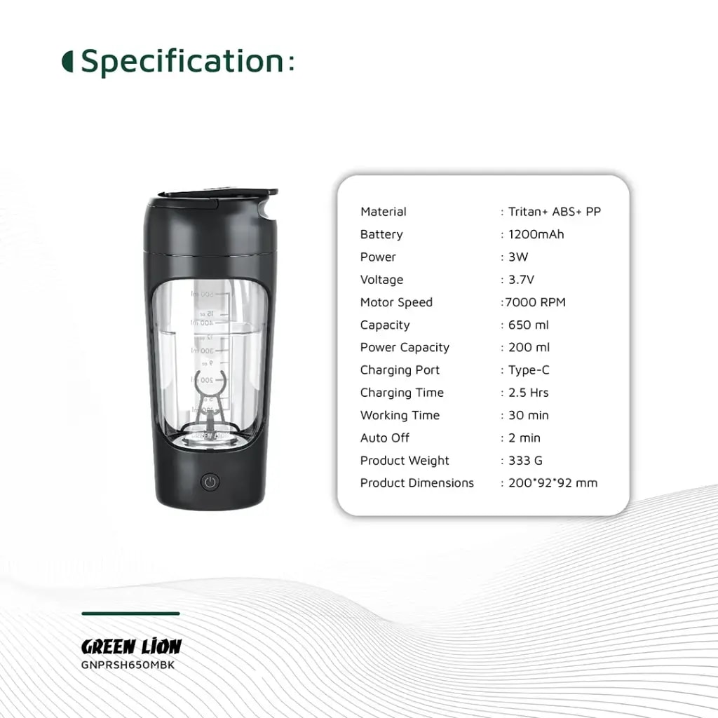 Green Lion Protein Mixer 650ML 2
