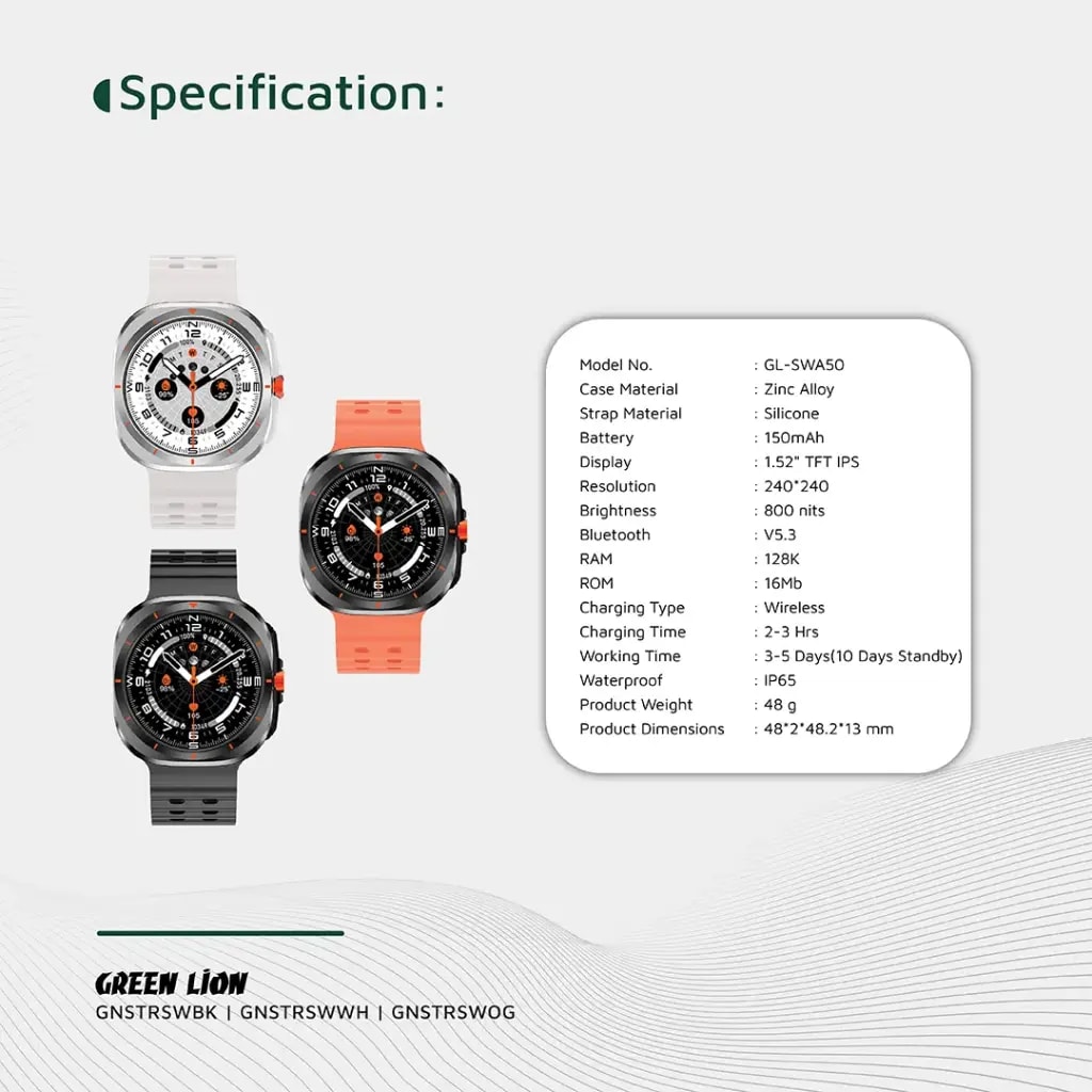 Green Lion Strive Smart Watch 7