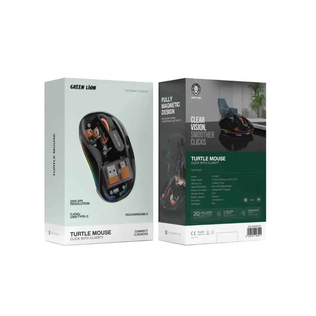 Green Lion Turtle Mouse 2