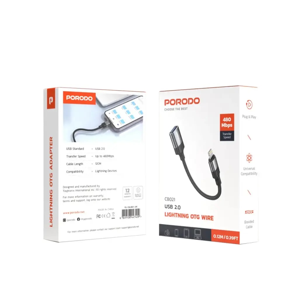 Porodo Lightning OTG Wire 2