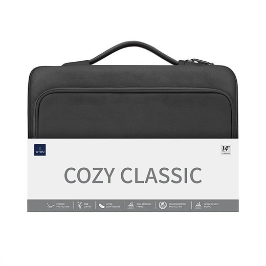 Black Laptop Sleeve Bag with Handle 7