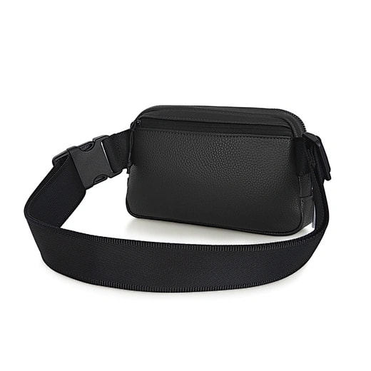 Black Leather Waist Bag 3