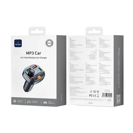Car Bluetooth FM Transmitter with Dual USB Ports 2