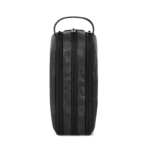 Black Double-Zip Travel Toiletry Bag 6