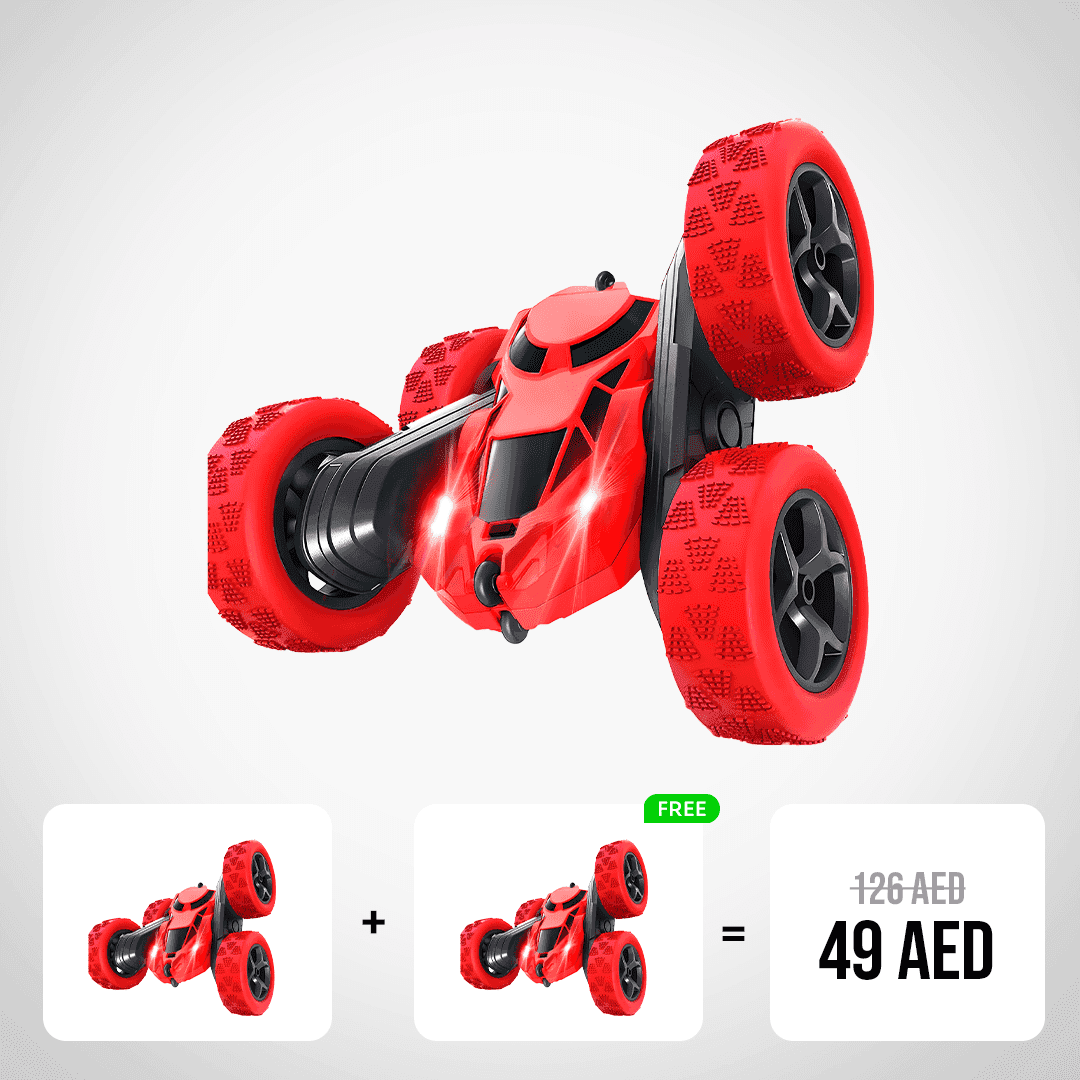 Red Remote Control Stunt Car