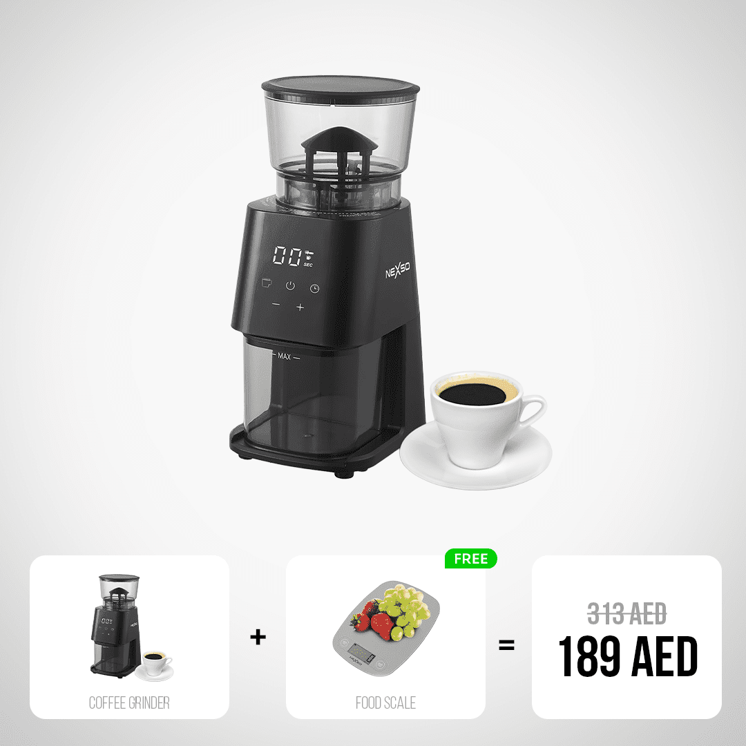 NEXSO Electric Coffee Grinder with Free Food Scale