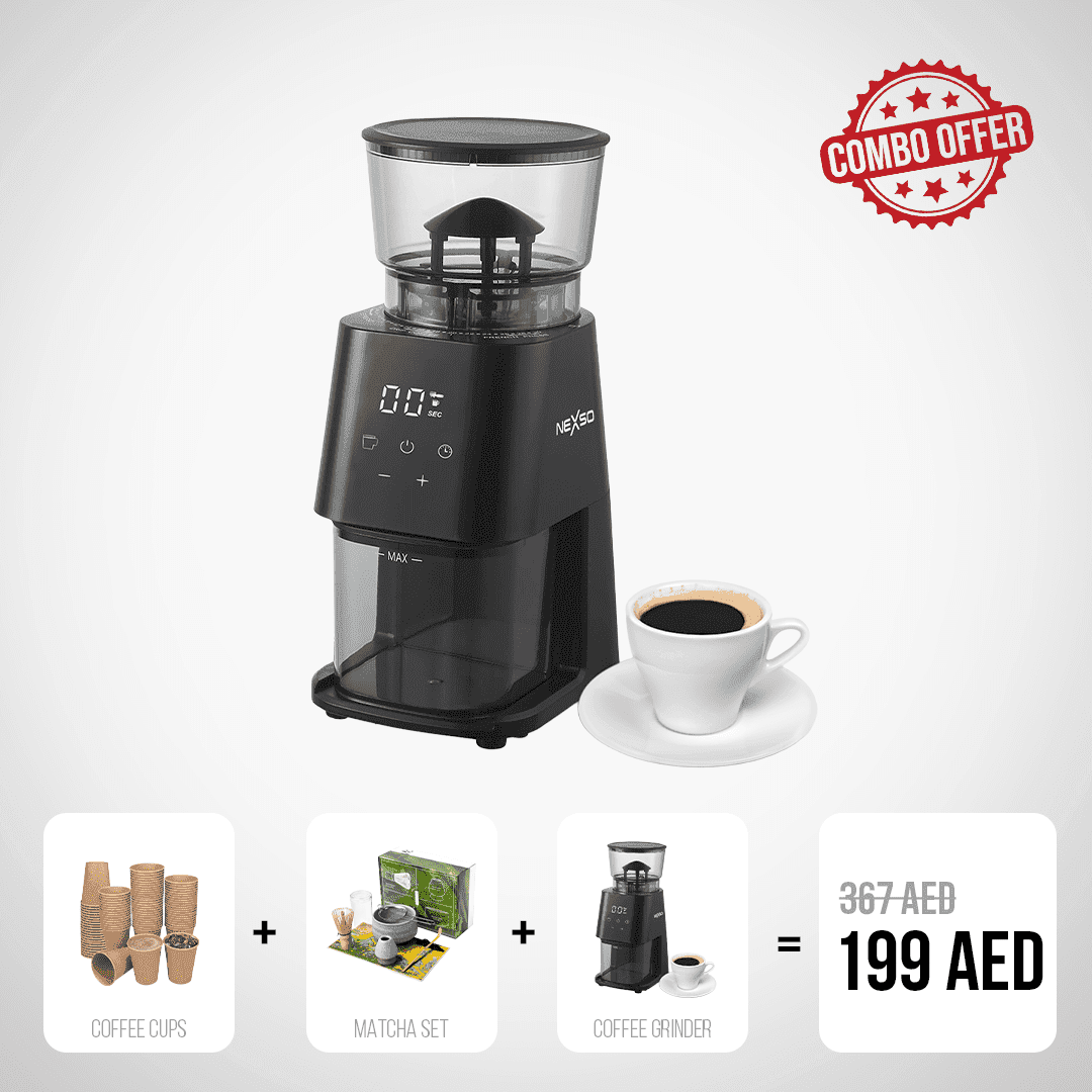 NEXSO Electric Coffee Grinder Combo Set