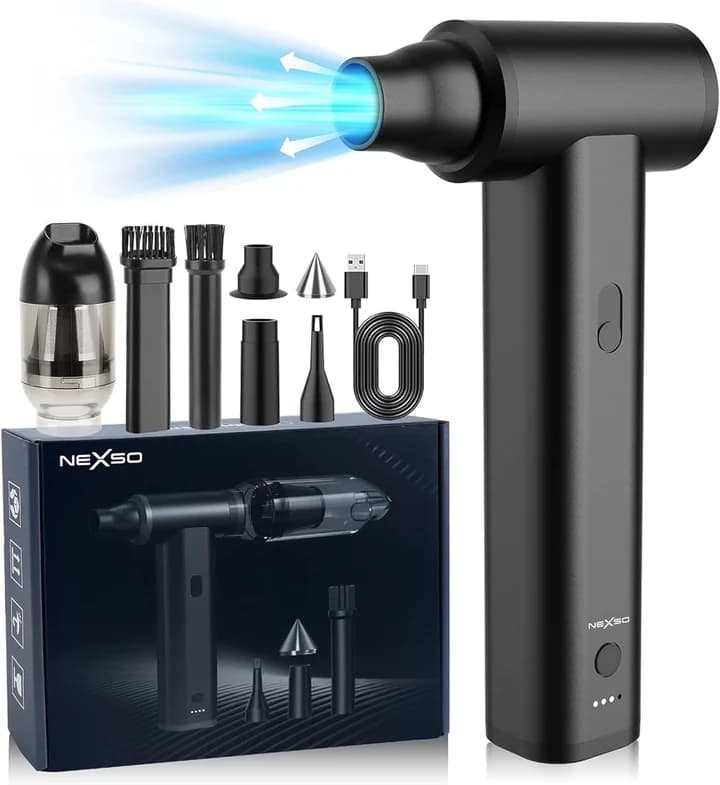 NEXSO Air Duster & Portable Cordless Vacuum