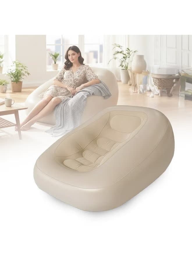 Toby's Inflatable Air Sofa Chair with 3-in-1 Automatic Pump (155x110x65 cm)