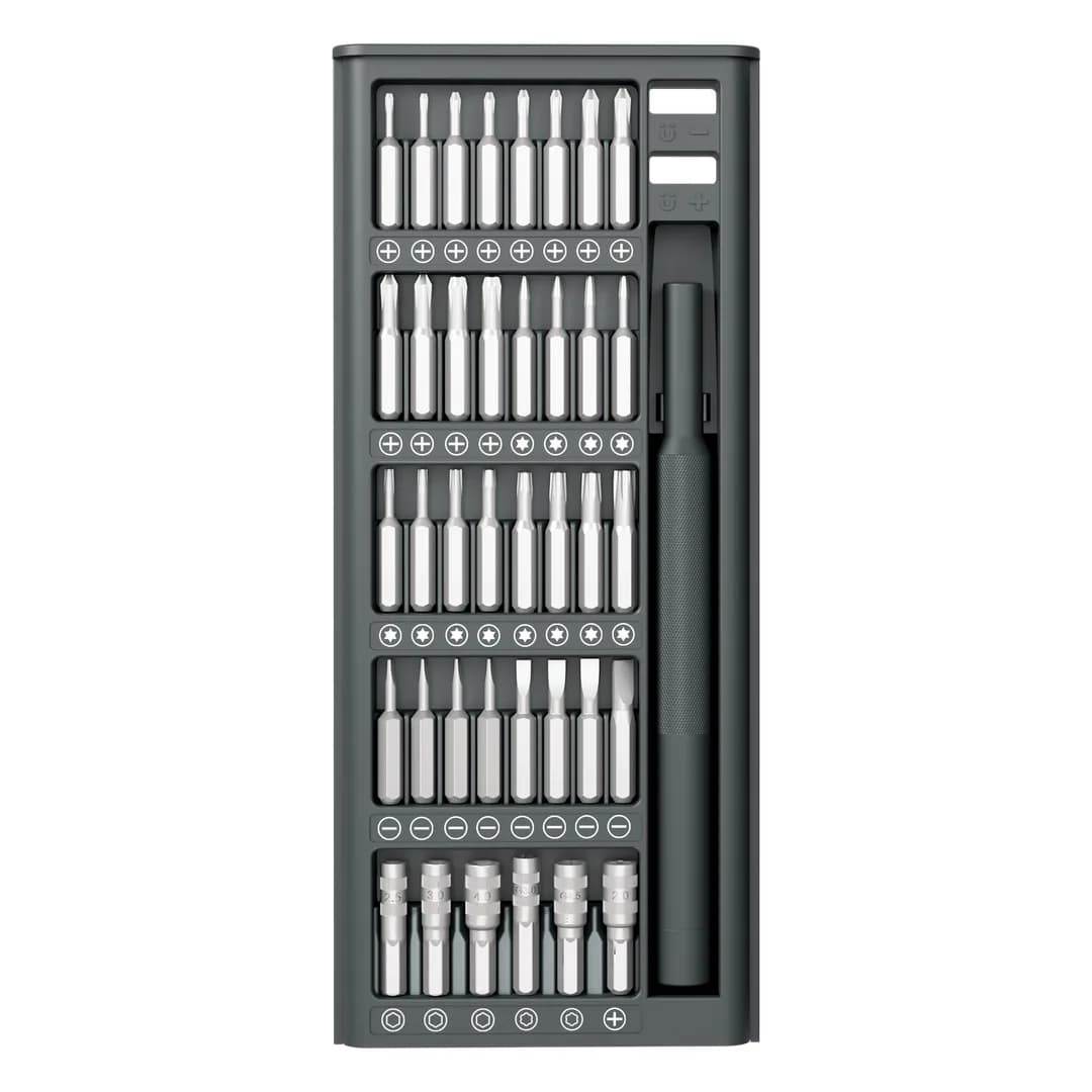 Green Lion GMS-80 Precision Manual Screwdriver Set 80-in-1 - Grey
