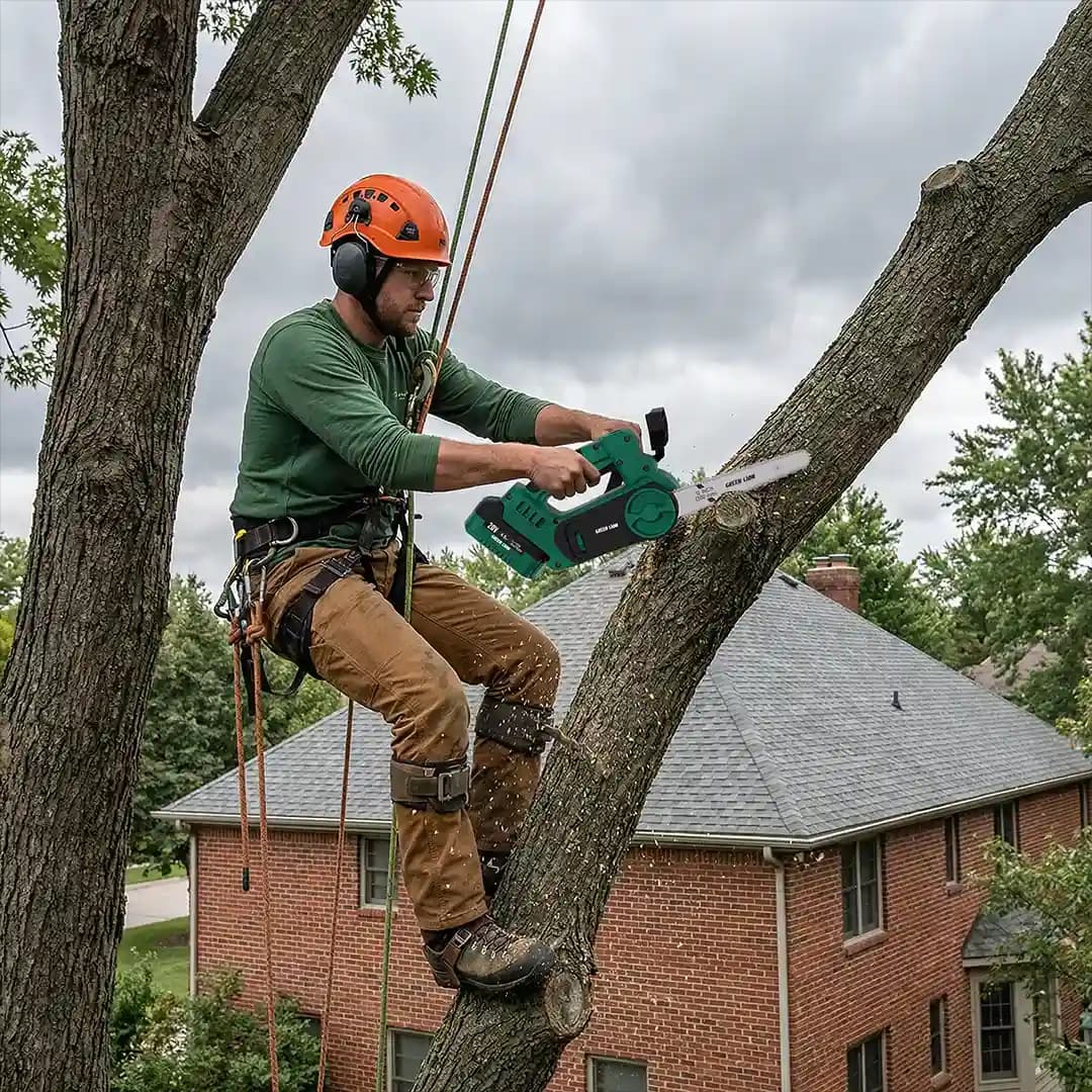 Green Lion GES-12 CutForce Cordless Electric Chainsaw 20V