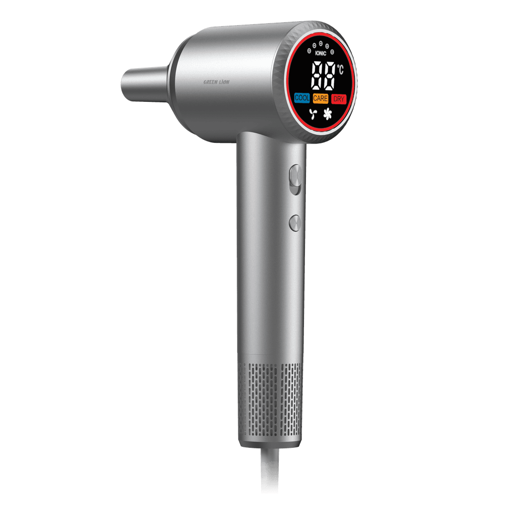 Green Lion Luxair Hair Dryer with Display 1600W - Gray