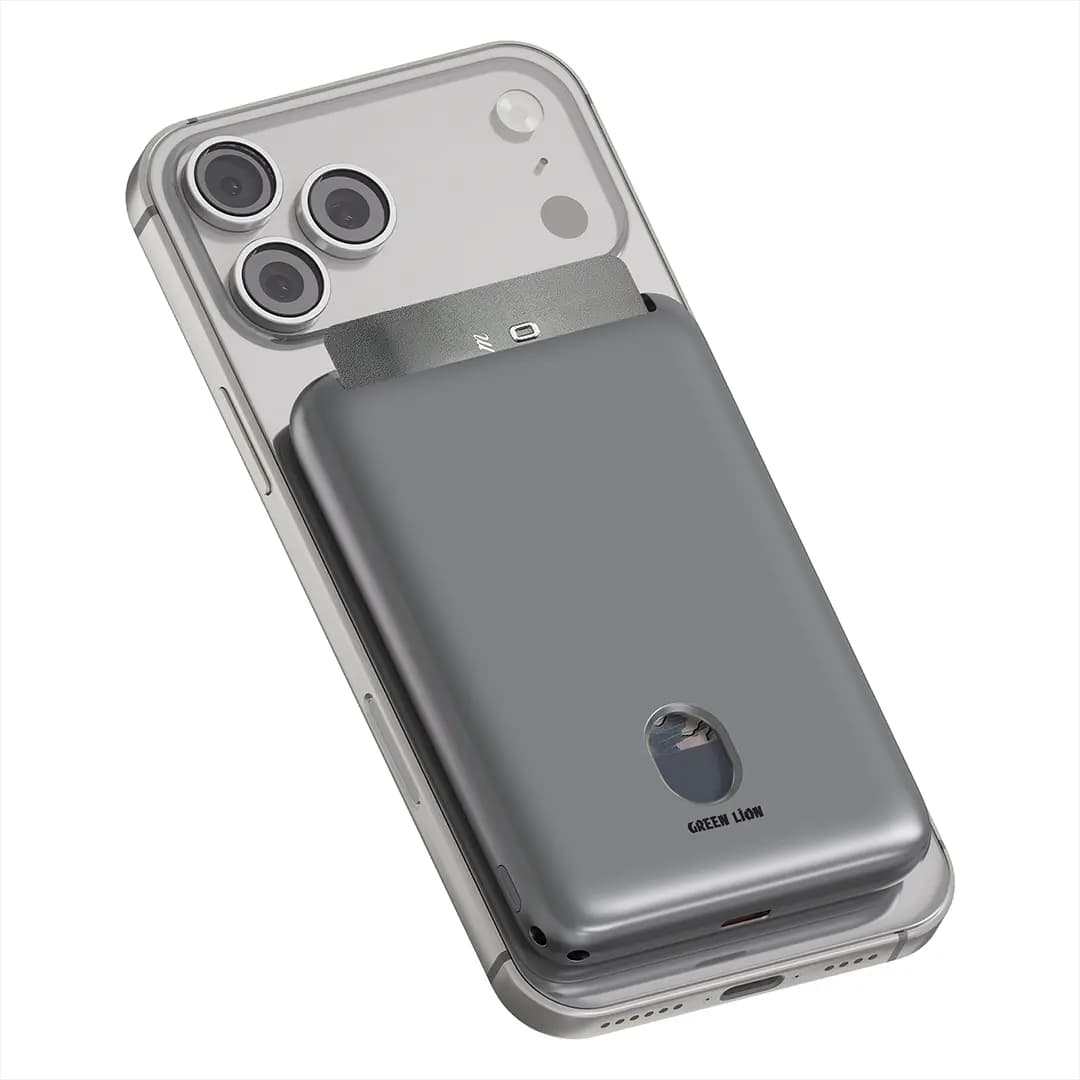 Green Lion Vetra 5000mAh Magnetic Power Bank - Gray