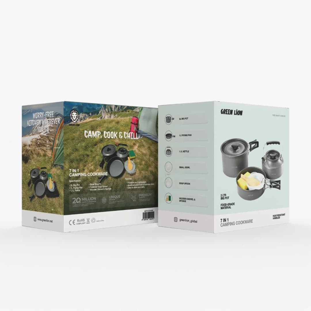 Green Lion 10 IN 1 Camping Cookware