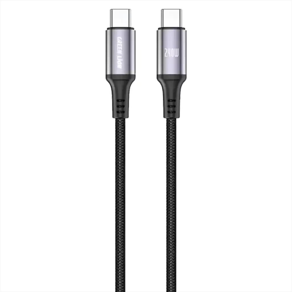 Green Lion 240W USB-C to USB-C Ultra-Fast Charging 1m Braided Cable