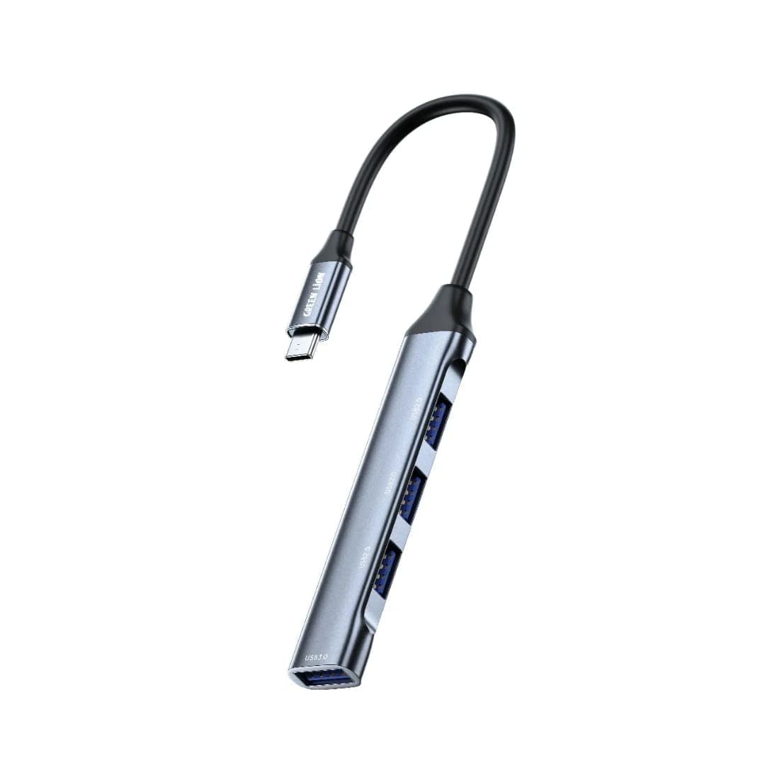 Green Lion 4 IN 1 USB-C Hub - Docking Station Adapter
