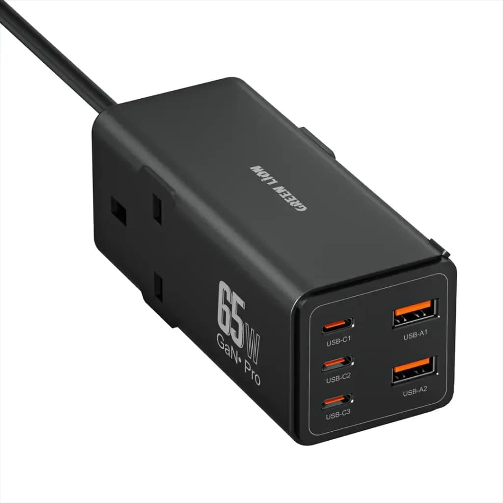 Green Lion 7 In 1 GaN 65W Power Strip