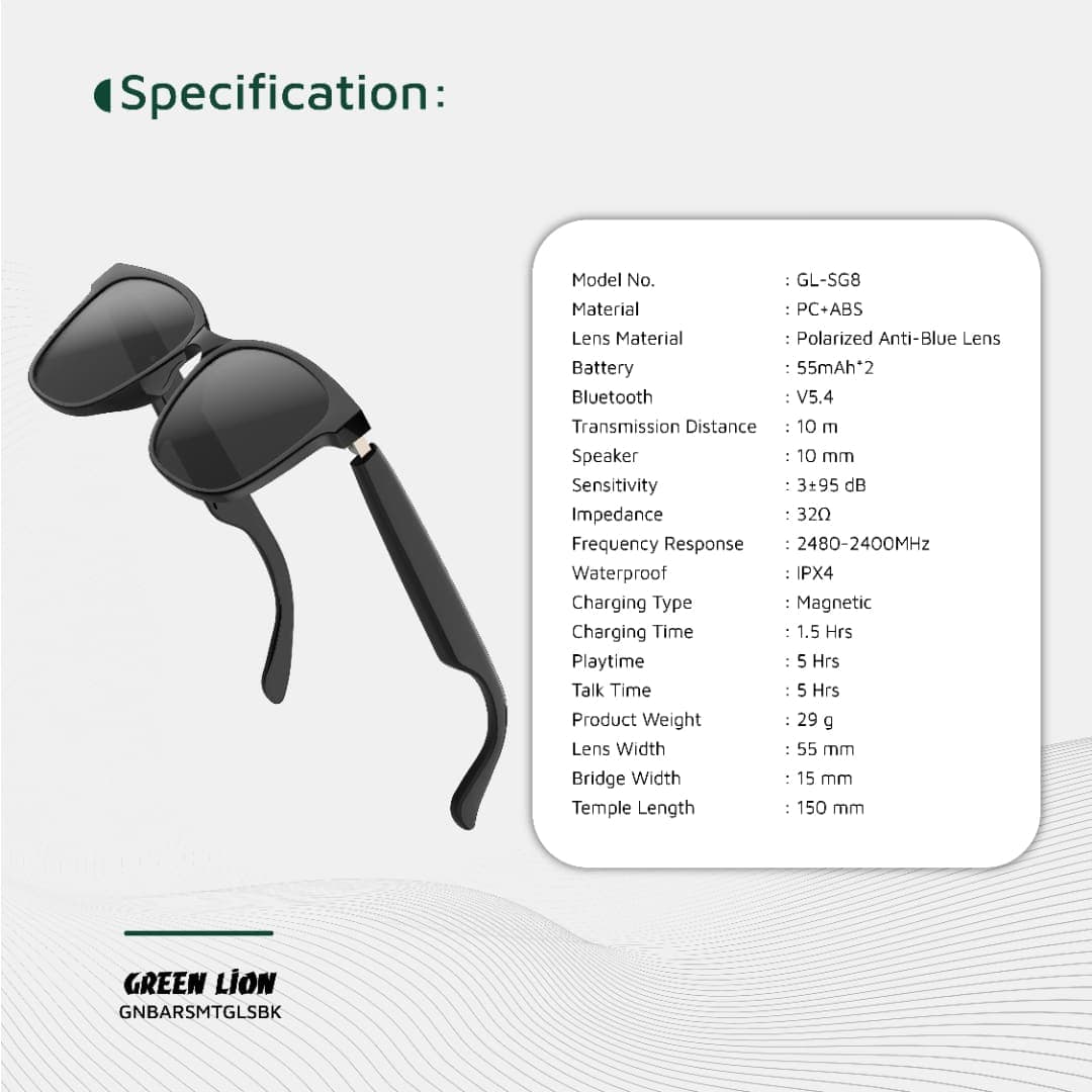 Green Lion Barcelona Smart Glasses