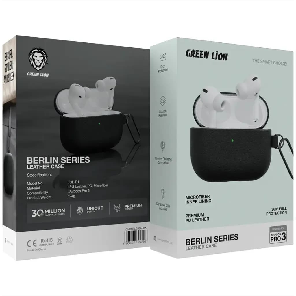 Green Lion Berlin Series Leather Case AirPods Pro 3