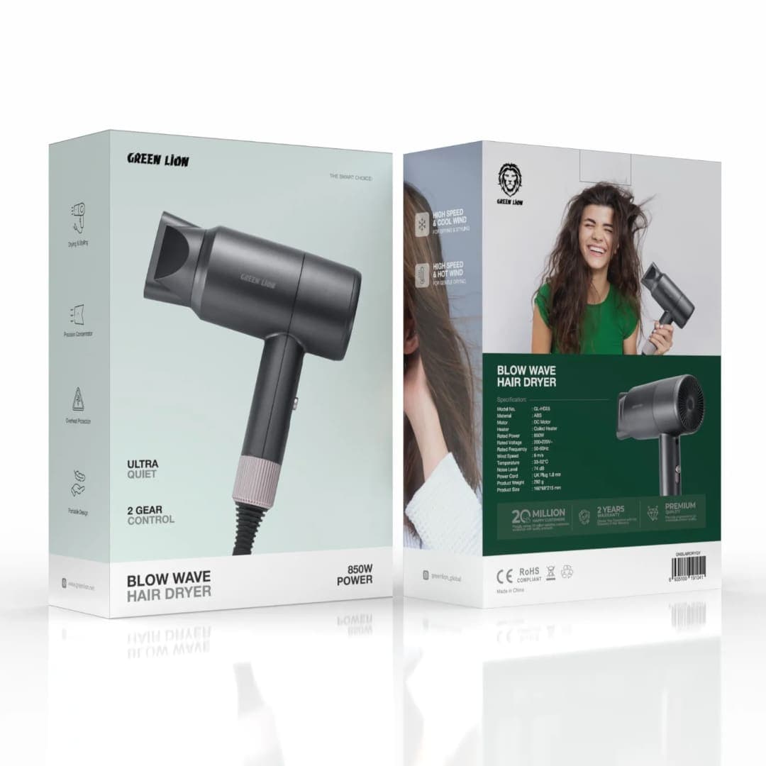 Green Lion Blow Wave Hair Dryer 850W