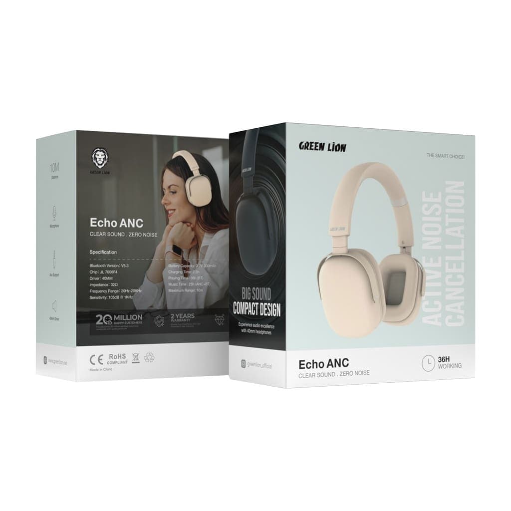 Green Lion ECHO ANC Zero Sound - Zero Noise Headphone