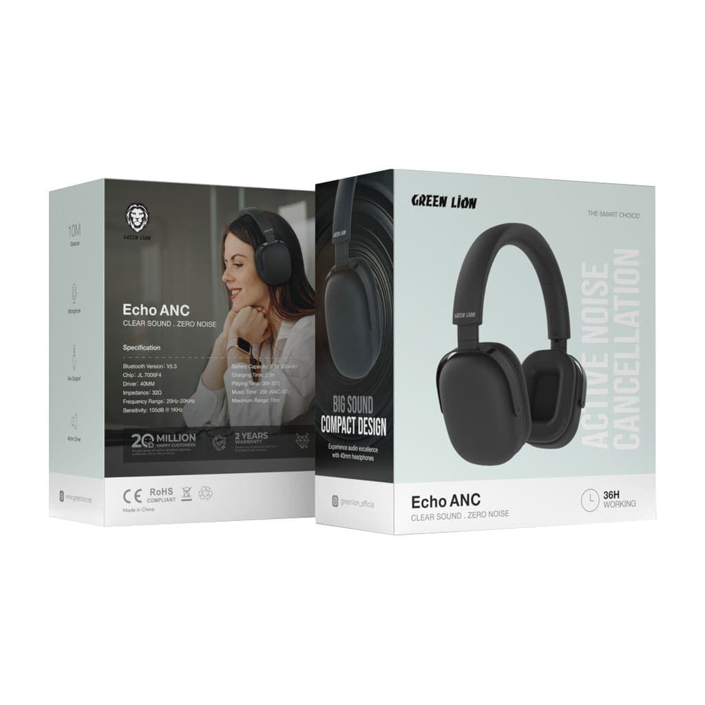 Green Lion ECHO ANC Zero Sound - Zero Noise Headphone