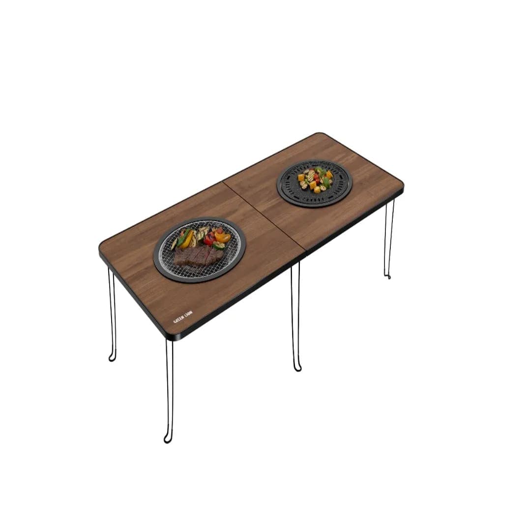 Green Lion Fold Grill Mate Camping BBQ Table