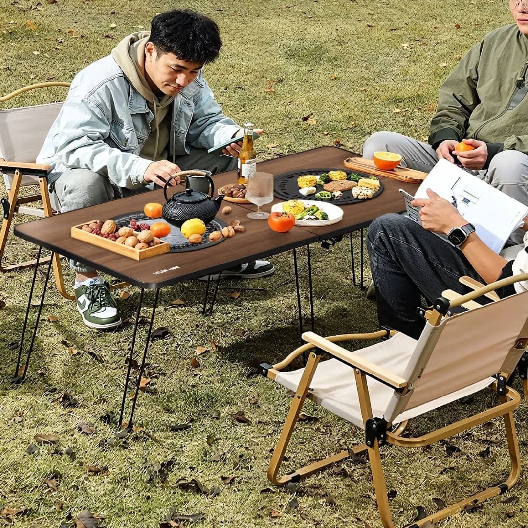 Green Lion Fold Grill Mate Camping BBQ Table