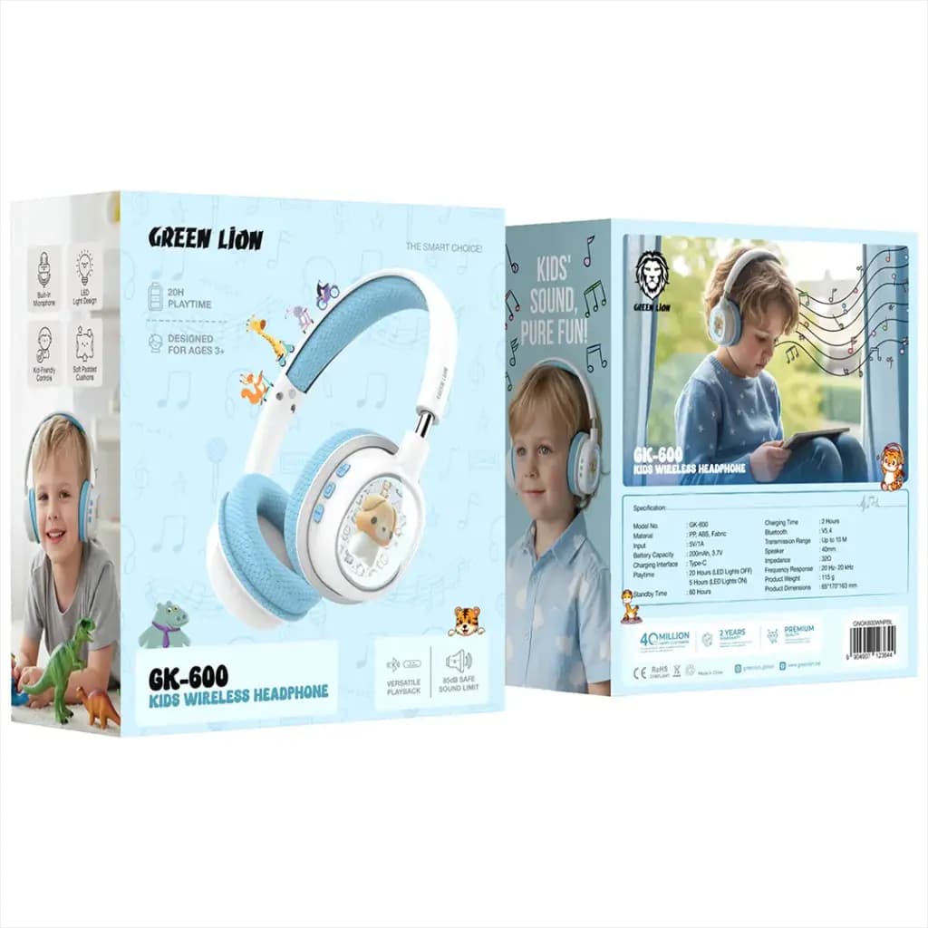 Green Lion GK-600 Kids Wireless Headphone