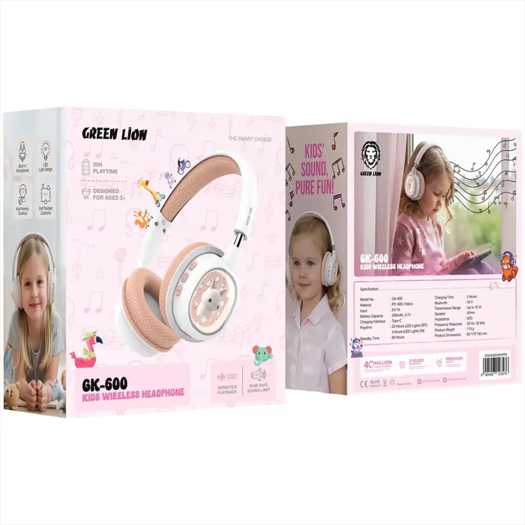 Green Lion GK-600 Kids Wireless Headphone