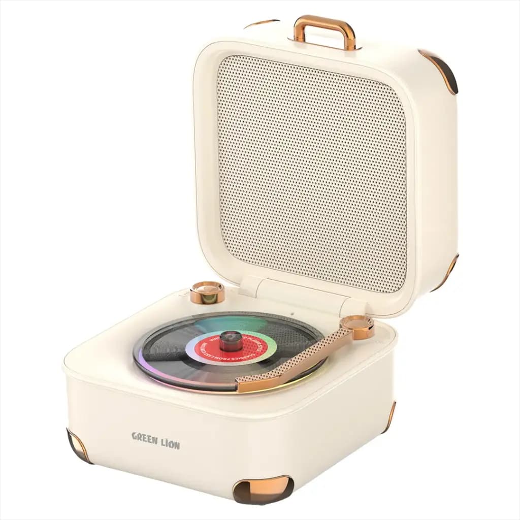 Green Lion Portable Vinyl Record Player