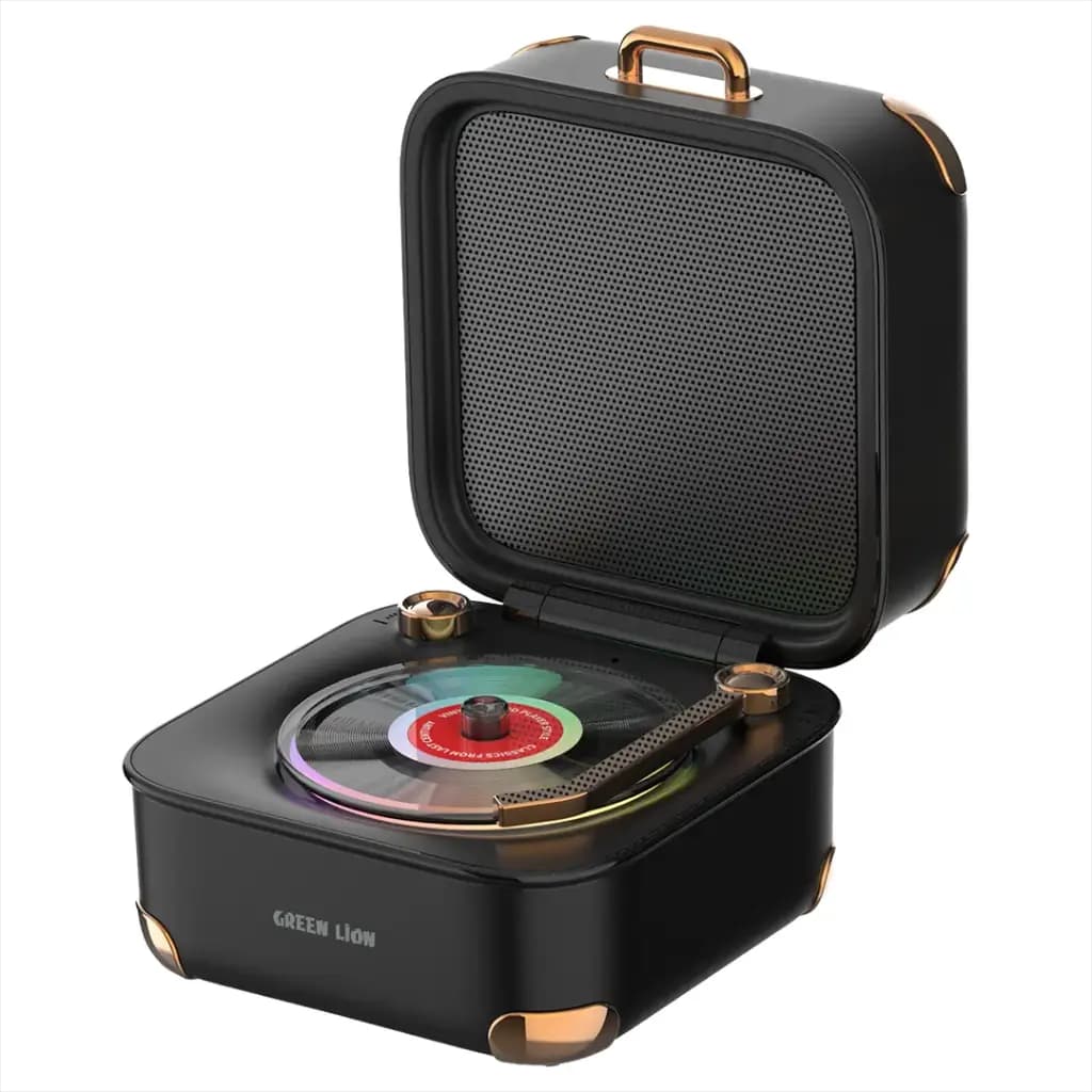 Green Lion Portable Vinyl Record Player