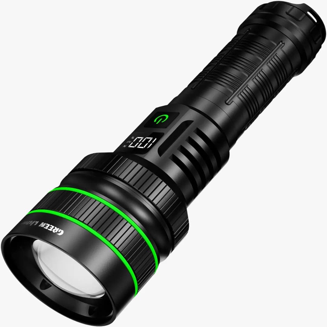 Green Lion Digital Display Tactical LED Flashlight