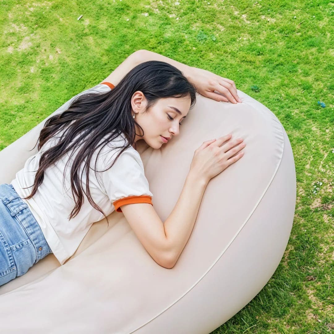 Green Lion Inflatable Lounger Chair