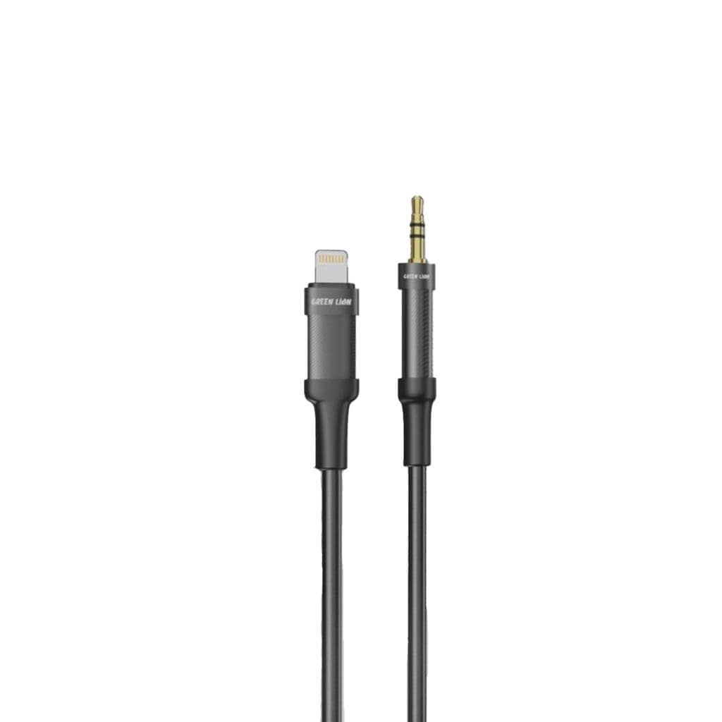 Green Lion Lightning To AUX Braided Cable(1m)